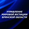 MAX-канал Управление мировой юстиции Брянской области