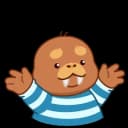 Стикеры Набор стикеров Моржик в MAX