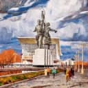 Канал советский арт | искусство арт галлерея СССР советское эстрада 90-е прошлое история цитаты культура россия акварель соцреализм советский родина литература ленин сталин маркс плакат дизайн дайнека в MAX