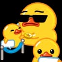 Стикеры Набор стикеров Telegram Duck в MAX